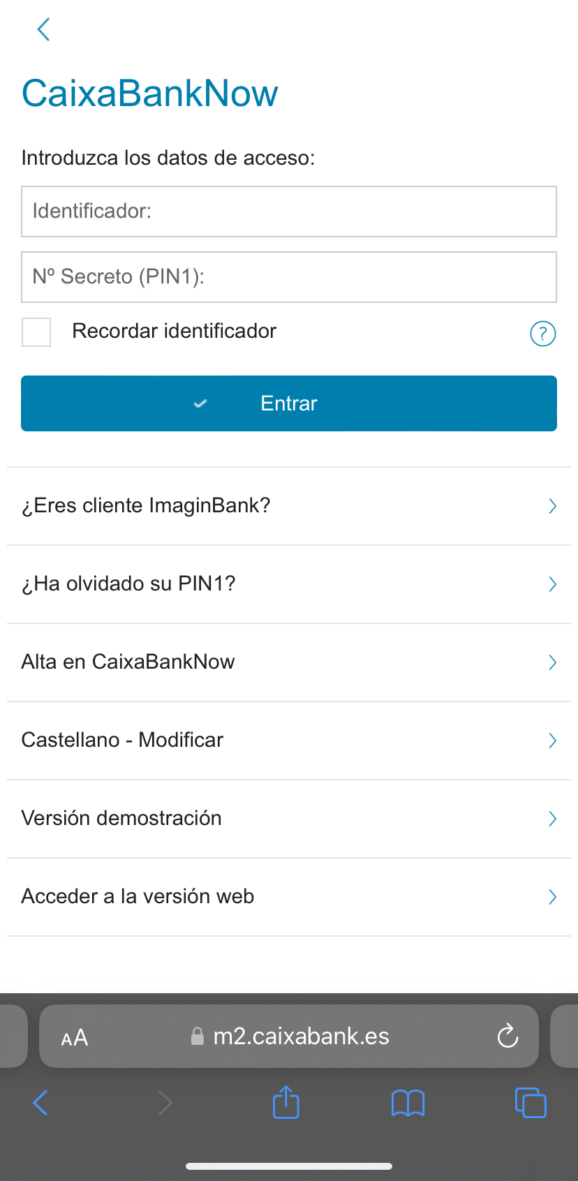 CaixaBank business auth